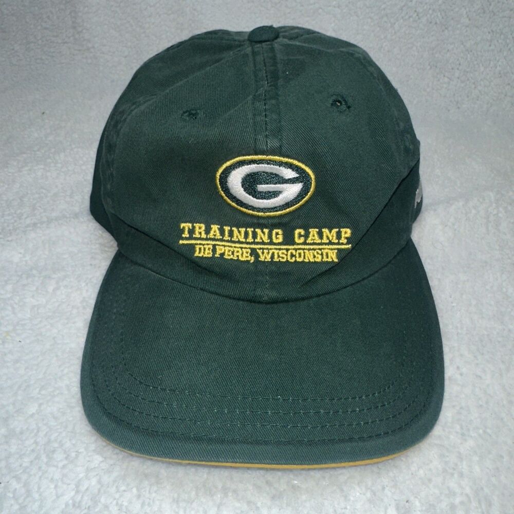Vintage Green Bay Packers adjustable strap hat, Training Camp DE PERE WISCONSIN